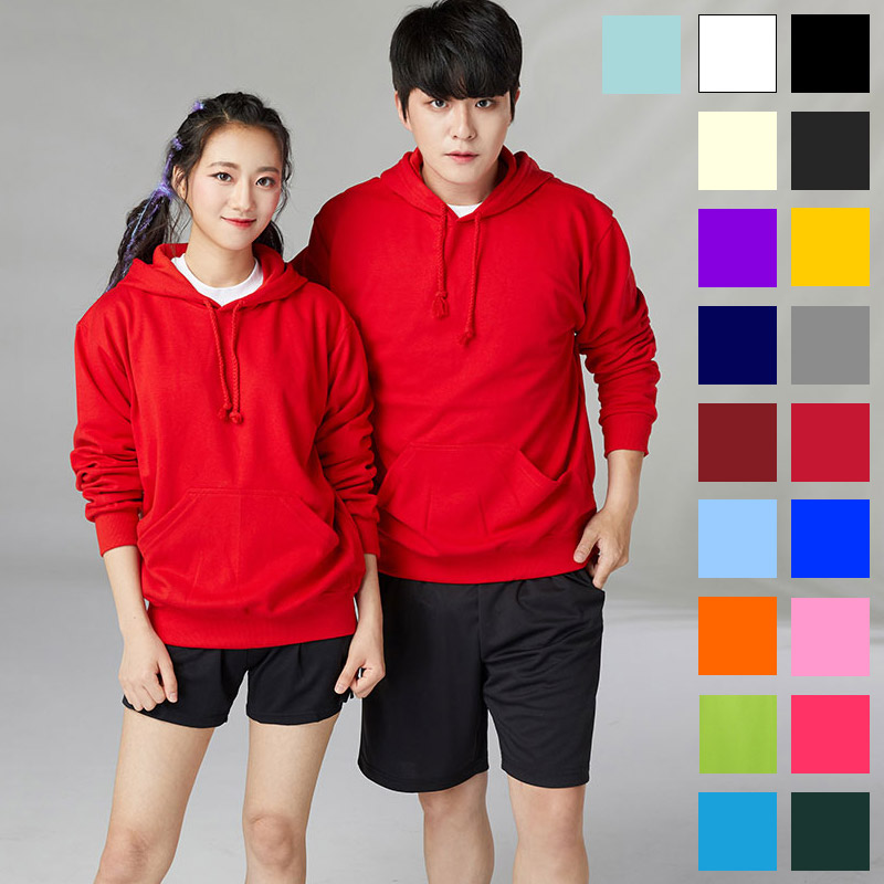 국산 베이직 특양면 후드티 반티 (아동 성인)