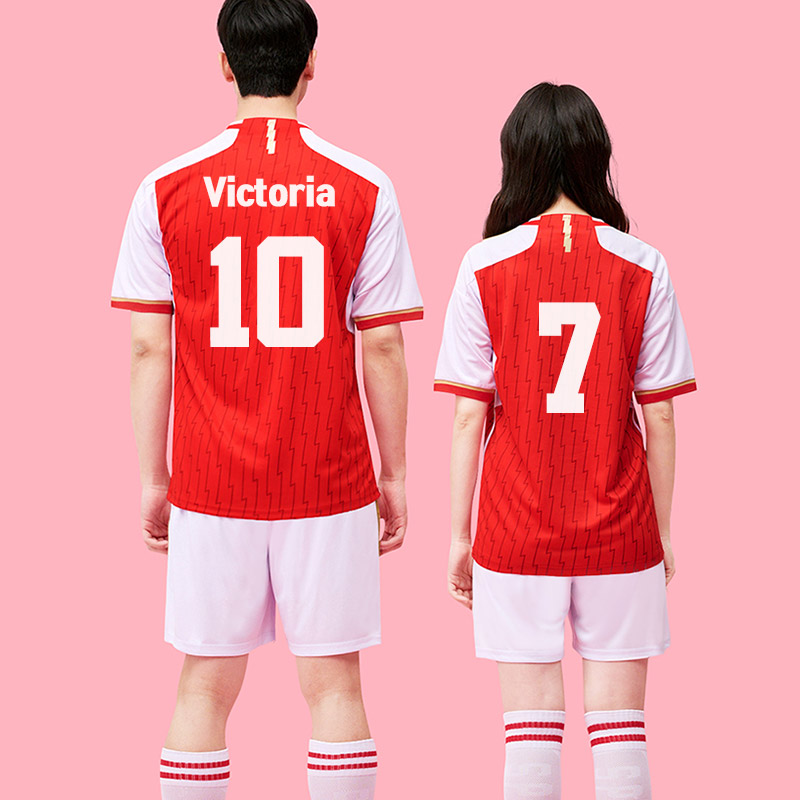 F310 아스날 홈 반팔 긴팔/축구 반티/금색 어깨