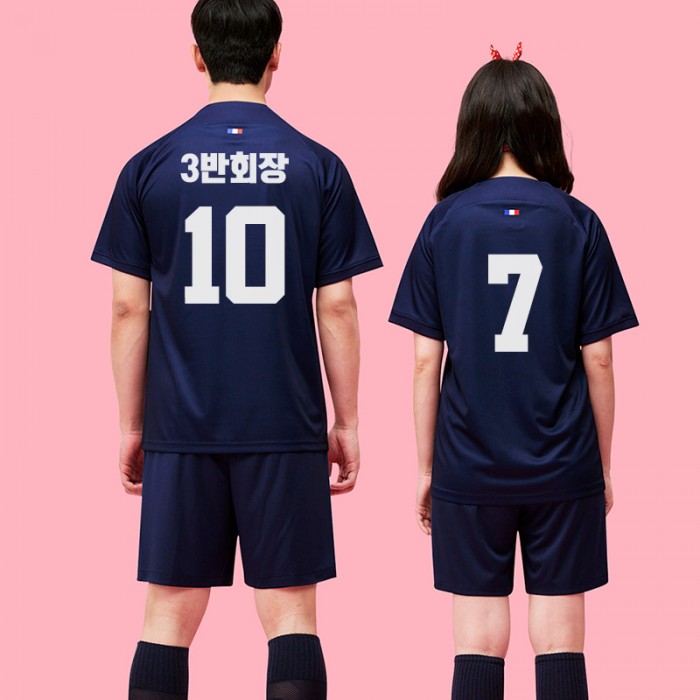 BF312 파리 홈 반팔 긴팔/축구 반티/네이비