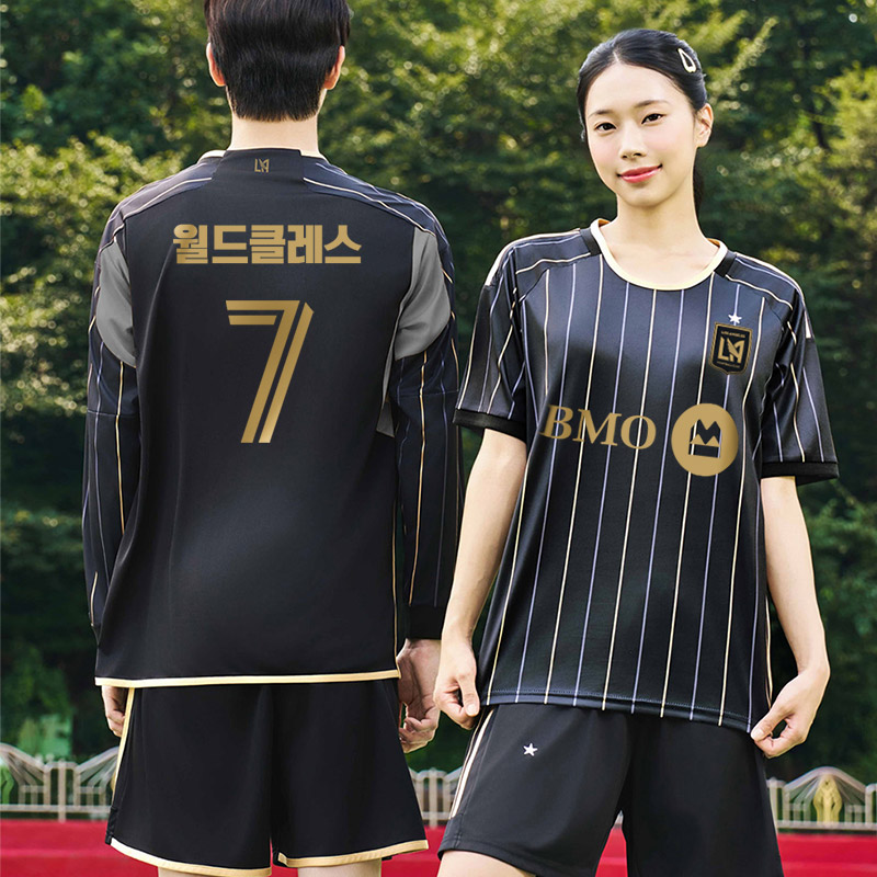 BF501 LAFC 홈 반팔 긴팔/축구 반티/검정 금색