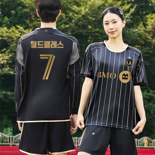 BF501 LAFC 홈 반팔 긴팔/축구 반티/검정 금색