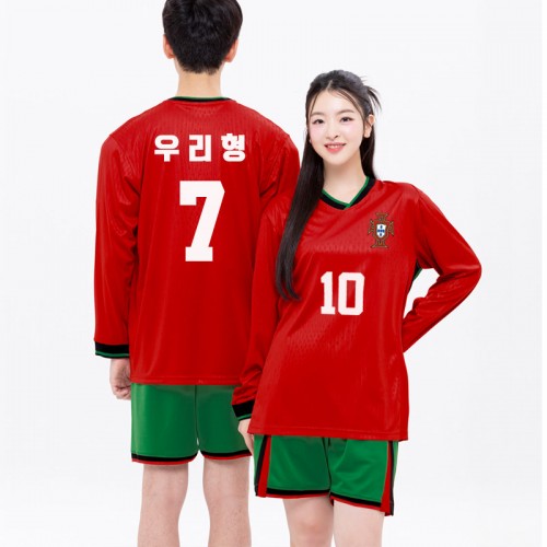 BF531 포루투칼 국가대표 홈 반팔 긴팔/축구 반티/빨강 초록