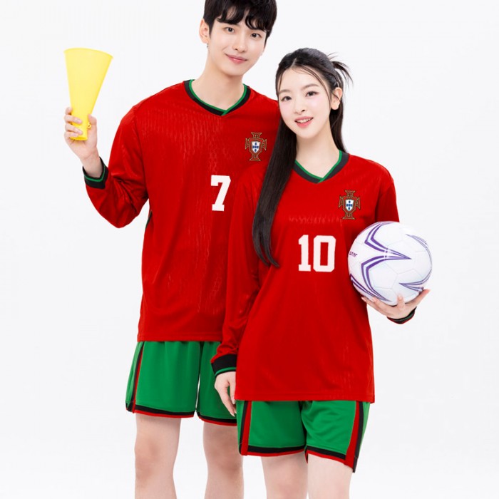 BF531 포루투칼 국가대표 홈 반팔 긴팔/축구복 반티/빨강 초록