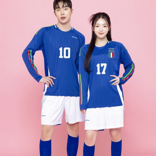 BF533 이탈리아 국가대표 홈 긴팔/축구 반티/파랑