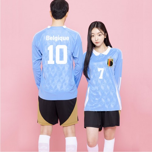 BF537 벨기에 국가대표 어웨이 긴팔/축구 반티/하늘