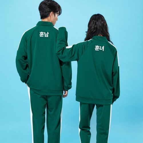 오징어 게임 체육복 초록색 츄리닝 반티/그린/트레이닝