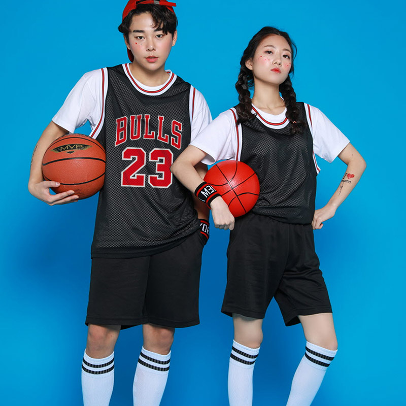 불스 BULLS 농구 나시/빨강/검정/백색