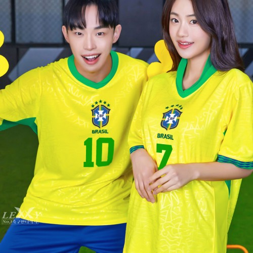 LF530 브라질 국가대표 홈 반팔 긴팔/축구복 반티/노랑