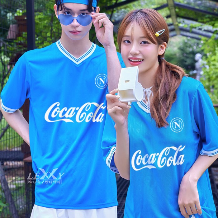 LF588 나폴리홈 반팔 /축구 반티/하늘색