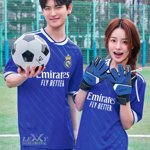 LF591 레알 써드반팔 긴팔/축구 반티/파랑