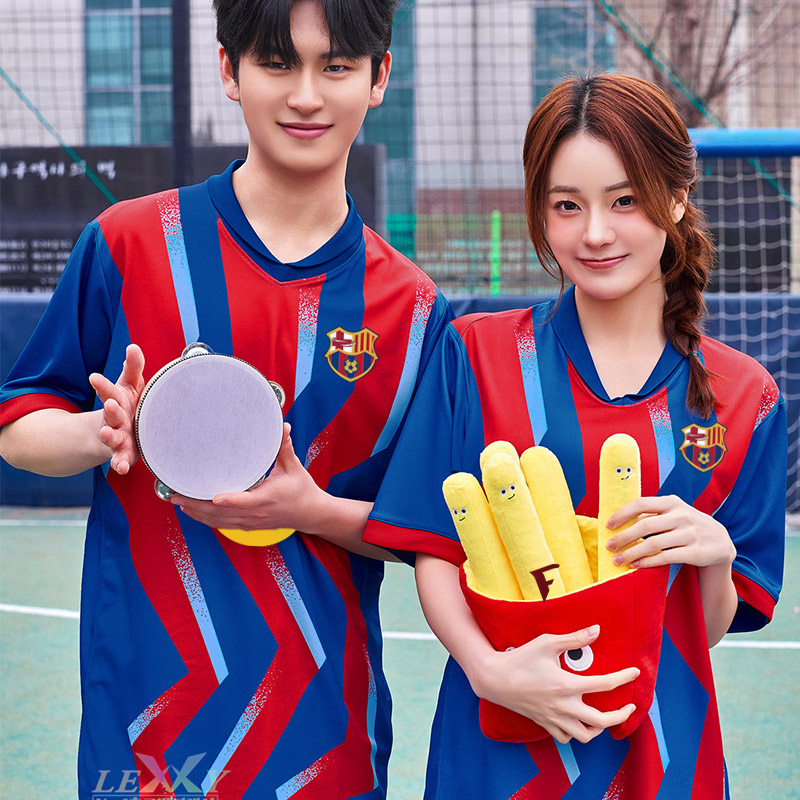 LF594 바르셀로나 포드형 반팔 긴팔/축구 반티/빨강 파랑