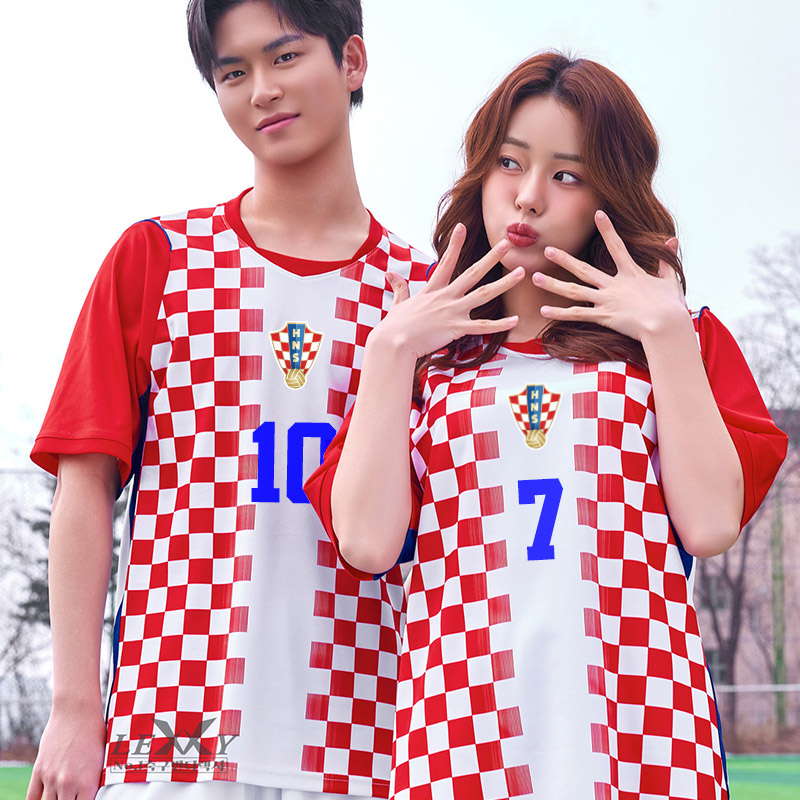 LF617 26-27 크로아티아 국가대표 홈 반팔 긴팔/축구복 반티